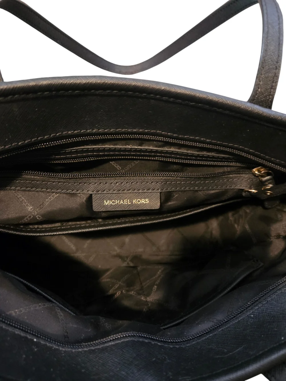 Michael Kors Black Tote Bag with  Charms PREOWNED